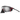 Julbo-usa Ultimate Cover eyewear in black and red, with a panoramic reflective lens, side shields, and a removable foam nose guard, displayed on a white background. #color_black-fluorescent-orange-matte-with-spectron-4-lens