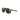 The Julbo Eyewear Ward sunglasses feature a black rectangular retro design with dark polarized lenses and thin arms, displayed on a white background—ideal as après ski eyewear for your mountain adventures. #color_black-with-spectron-3-polarized-lens