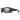 A pair of black Julbo Eyewear Whoops wraparound sunglasses with reflective Spectron lenses and a silver temple logo. #color_matte-black-with-spectron-3-lens
