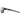 Side view of Julbo USA Aerospeed Lenses & Parts sports sunglasses with a black lightweight frame, mirrored lenses featuring a geometric bottom cut, and comfortable nose pads. #color_aerospeed-temple-arms-pair-black-black