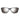 Front view of Julbo USA Camino Lenses & Parts sunglasses with black frames, large mirrored lenses reflecting light, and sleek temple arms. #color_camino-spectron-4-lens-brown-silver-flash
