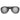 Front view of Julbo USA Explorer 2.0 Lenses & Parts, featuring black sunglasses with large reflective lenses, a solid frame, and sturdy temple arms. #color_explorer-2-0-spectron-4-lens-brown-silver-flash