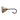 A beige, funnel-shaped dog muzzle with ventilation holes and a curled black handle, featuring side shields made from Julbo USA’s Vermont Lenses & Parts. #color_vermont-side-shields-pair-brass