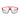 Front view of Julbo USA's Fury Lenses & Parts sunglasses, showcasing large angular clear lenses and a striking red and black frame. Designed for easy maintenance with compatible replacement parts.