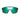 Front view of Julbo USA Fury Lenses & Parts in black, featuring large mirrored green lenses—perfect for style and performance, with replacement parts offered for easy upkeep.