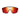 A pair of Julbo USA Fury Lenses & Parts sunglasses with black frames and large red-orange mirrored lenses is photographed against a white background.