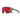 The Julbo-usa Fury Mini Kids sports sunglasses feature a single red mirrored lens and a bold wraparound frame—ideal for kids who want style and protection on the pump track. #color_matte-black-with-spectron-3-lens
