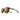 The Julbo-usa Spark women's sunglasses feature round, photochromic lenses with brown and black frames and a metallic brown temple accent, shown on a white background. #color_transluscent-brown-with-spectron-3-polarized-lens