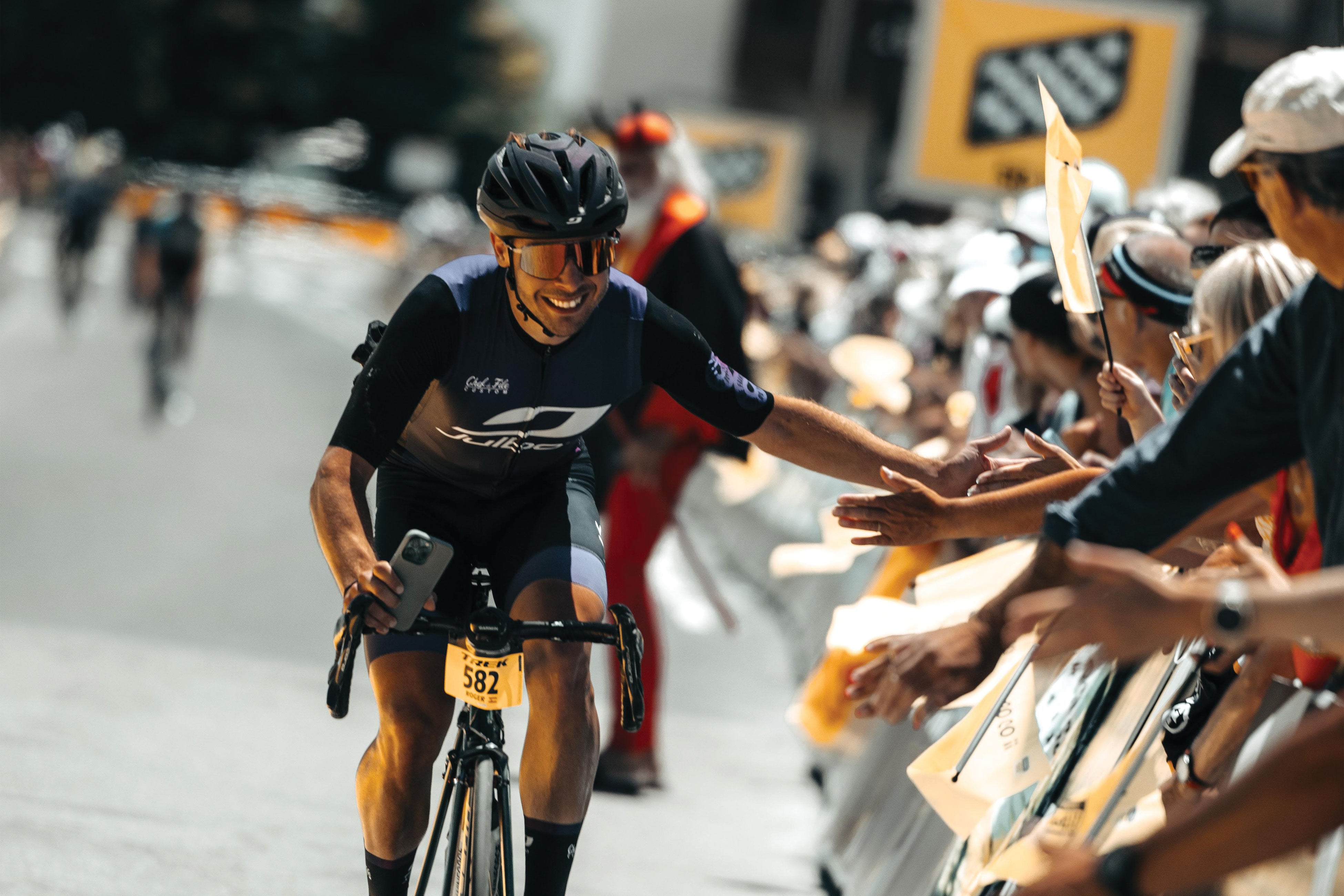 Julbo Rider Celebrates finishing L'Etape Du Tour De France