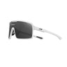 White sunglasses with black lenses on a white background. #color_salt-flat-with-spectron-3-lens