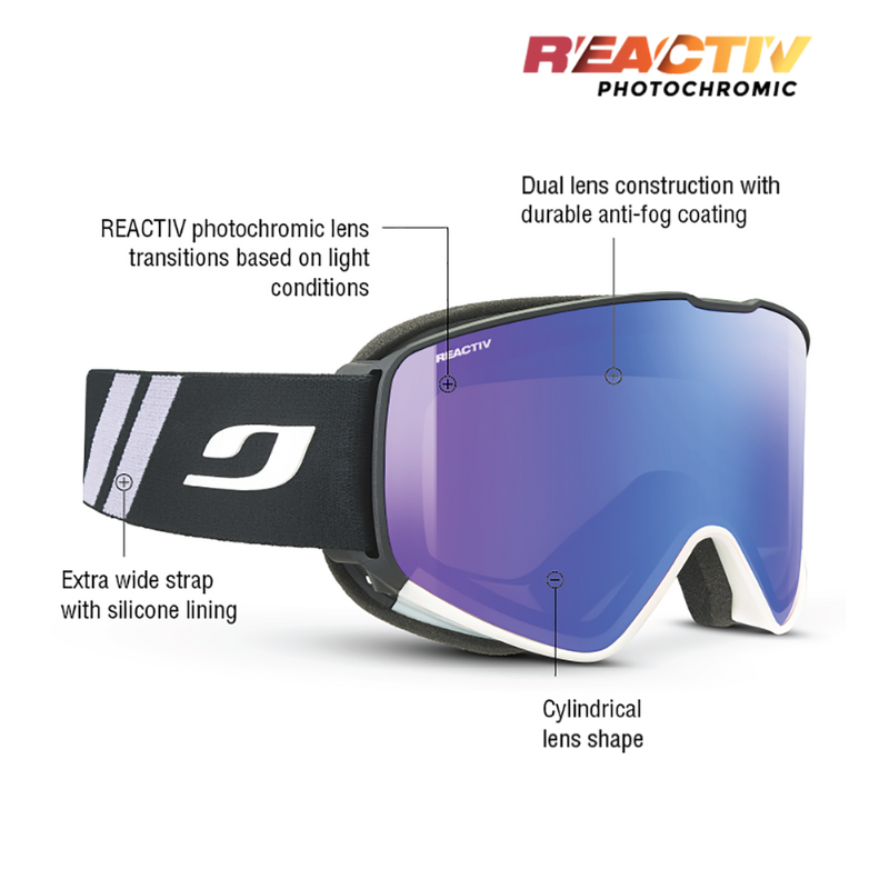 #color_Black / White with REACTIV 1-3 High Contrast Lens