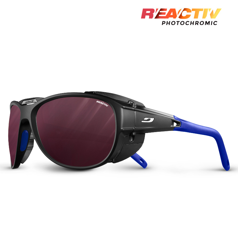 #color_Black / Blue with REACTIV 0-4 High Contrast Lens