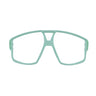 Light green, full-rim eyeglass frame with double bridge from Julbo USA, shown front view on white background—perfect as replacement or spare parts for your Fury Lenses & Parts.