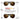 A product infographic showing two pairs of Reactiv Polarized sunglasses with brown lenses, one labeled 20% VLT cloudy and the other 5% VLT extreme sunlight, with explanatory text and icons for clouds and sun on a white background. #color_black-matte-black-with-reactiv-2-4-polarized-lens