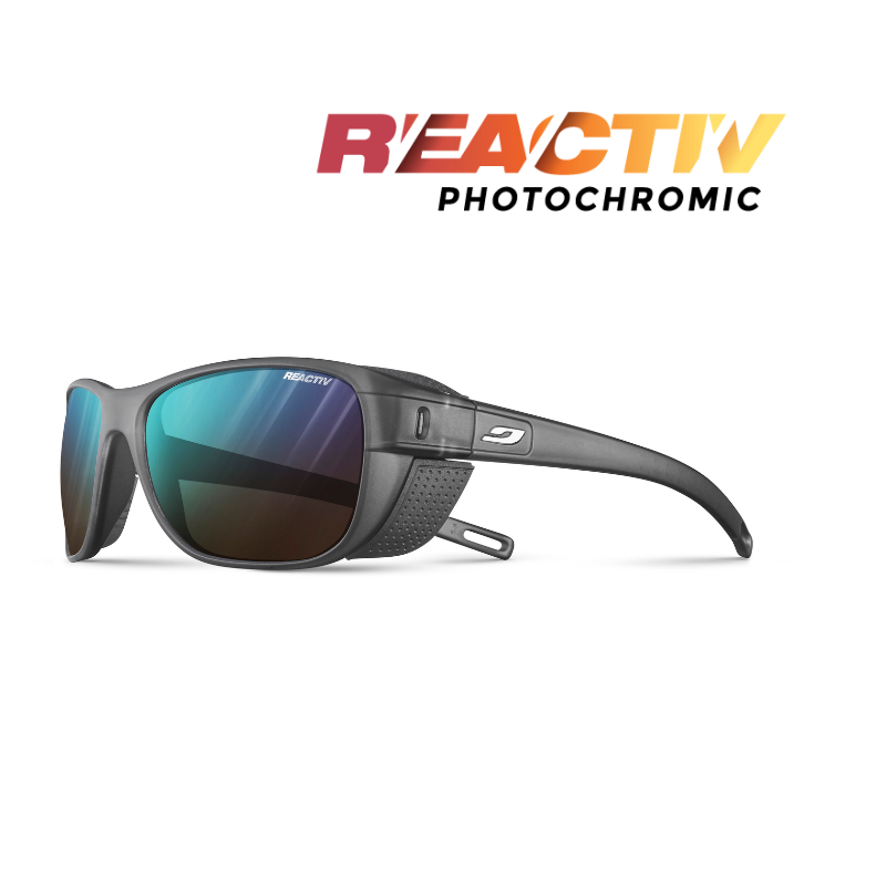 #color_Black with Reactiv 2-3 Glare Control lens