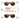 Two pairs of Reactiv Polarized sunglasses shown with explanatory text and icons about lens transmission. The top pair has brown-tinted lenses labeled 20% VLT (cloudy), and the bottom pair has darker brown-tinted lenses labeled 5% VLT (extreme sunlight). #color_black-brown-with-reactiv-2-4-polarized-lens