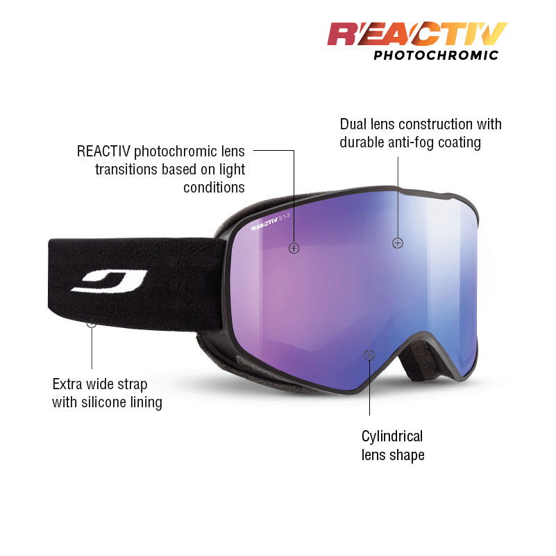 Julbo Cyclon Goggles Color Black Lens Reactiv 1 3 High Contrast