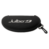 The Julbo Adventure Sunglass Case by Julbo Eyewear is a durable, hard-shell case with zipper closure and an attached plastic carabiner, designed to protect your sunglasses.