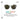 Spectron 3 Polarized sunglasses with dark green lenses and a translucent gray-green frame, shown on a white background with feature text and sun icon graphics. #color_light-gray-gold-with-spectron-3-polarized-lens