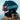 Person wearing a black ski helmet, reflective goggles, brown jacket, and black neck gaiter, looking to the left against a blurred outdoor background.