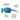 Spectris sunglasses with blue mirrored lenses and gray frames, shown with callout lines and text labels explaining features like removable side shields, curved temples, nose grip, and grip tech temples. #color_dark-grey-green-with-spectron-3-lens