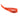 An orange silicone wrist strap with white Julbo branding printed on it, shown against a plain white background. #color_international-orange