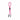 Julbo Eyewear Floating Sunglass Cords in pink fabric feature black rubber ends, a black branded tag, and Bouyancy 2.0 Technology, shown isolated on a white background. #color_floating-sunglass-strap-pink
