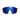 Julbo Eyewear’s Edge Cover Sunglasses Parts feature a blue mirrored single wraparound lens with sleek temple arms and a frameless design on the bottom and sides, photographed on a white background. #color_edge-cover-lens-reactiv-2-4
