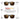 A product information graphic for Reactiv Polarized sunglasses, showing two views of the sunglasses with brown tinted lenses and text explaining the 20% VLT cloudy setting and 5% VLT extreme sunlight setting. #color_black-transluscent-neon-orange-with-reactiv-2-4-polarized-lens