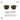 A pair of aviator-style sunglasses with dark tinted lenses and a clear frame, shown on a white background with marketing text and sun icons. The text reads '12% VLT', 'SPECTRON HD 3 POLARIZED', and describes lens protection. #color_crystal-/-camel-/-havana-with-spectron-3-polarized-lens