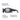 Black wraparound sports sunglasses with a curved lens and temple arms, shown with callout lines and text explaining fit features like wraparound wide shape, comfort bridge, and curved temples. #color_matte-black-with-spectron-3-polarized-lens