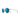Round sunglasses with mirrored blue lenses and a silver metal frame, shown from a side profile on a white background. #color_translucent-crystal-/-blue-with-spectron-3-hd-polarized-lens