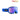 Blue ski goggles with a purple reflective photochromic lens and a blue adjustable strap, shown on a white background with the 'REACTIV PHOTOCHROMIC' logo in the top right. #color_blue-blue-with-reactiv-1-3-high-contrast-lens