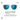A pair of Spectron HD 3 polarized sunglasses with a clear frame and blue mirrored lenses, shown on a white background with feature text and sun icon graphics. #color_crystal-/-black-with-spectron-3-polarized-hd-lens