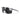 The Julbo Eyewear Faster RX are modern prescription sports sunglasses with large rectangular dark lenses and slim navy blue arms in an aerodynamic mono-lens frame, shown on a white background. #color_matte-dark-gray