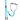 Julbo Eyewear Floating Sunglass Cords in blue feature black rubber tips and Bouyancy 2.0 Technology, allowing them to float—shown solo and attached to black sunglasses. #color_floating-sunglass-strap-blue
