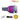 A pair of Reactiv Photochromic snow goggles with a dark gray frame, a blue-gray strap, and a purple-to-blue mirrored lens. The image includes the Reactiv Photochromic logo at the top right, and 'Super Flow Pro', 'Gearhead Top Picks', and '2024 Blister Best of 2025' badges at the bottom left and right. #color_dark-blue-with-reactiv-0-4-high-contrast-lens