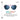 Spectron 3 Polarized sunglasses with dark blue lenses, a clear frame, and bright pink accents, shown on a white background with feature text and sun icons. #color_translucent-crystal-rose-with-spectron-3-polarized-lens