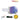 White ski goggles with a purple-to-blue mirrored lens, featuring the REACTIV Photochromic branding and Super Flow Pro technology on a white background. #color_white-with-reactiv-1-3-high-contrast-lens