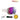Reactiv Photochromic ski goggles with a white strap and a purple-to-blue reflective photochromic lens, shown on a white background with product feature badges. #color_white-with-reactiv-0-4-high-contrast-lens