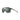 Julbo sunglasses with a translucent dark gray frame, dark gray lenses, and a small neon yellow logo on the temple arm, shown on a white background. #color_grey-translucent-shiny-yellow-with-spectron-3-polarized-lens