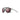A pair of wrap-around sunglasses with a translucent dark gray-green frame, dark brown tinted lenses, and a small neon green logo on the temple arm, shown against a plain white background. #color_translucent-blue-light-gray-with-spectron-3-polarized-hd-lens
