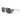 Aviator-style sunglasses with dark gray lenses, a translucent dark gray frame, and a beige side shield, shown on a white background. #color_blue-/-beige-/-black