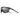 Julbo Eyewear’s Ultimate RX sports sunglasses feature a black frame, rectangular gray lenses, a red logo on the temple, and panoramic lens geometry for enhanced vision, shown against a white background. #color_black-/-red