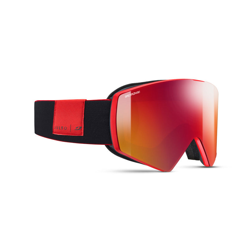 Julbo Alpha Snow Goggles， Black/Gray Frame - Spectron 3 Red Lens